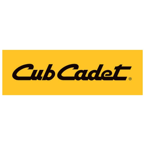 Cub Cadet logo on a yellow background