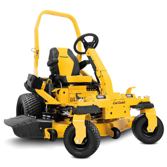Roll over protection frame on the Cub Cadet Ultima ride on mower.